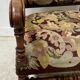 Paire de fauteuils de style Louis XIII a haut dossiers plats XX siècle