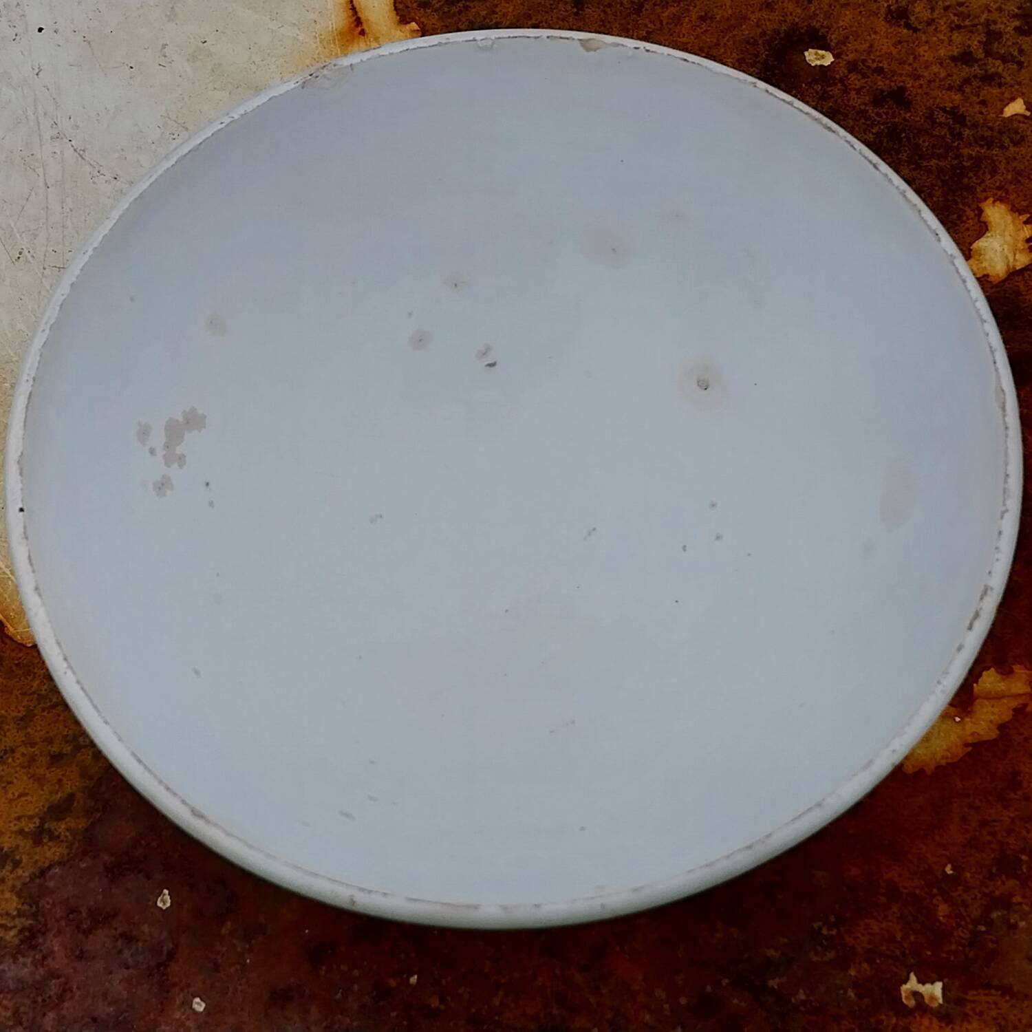 Green earthenware bowl