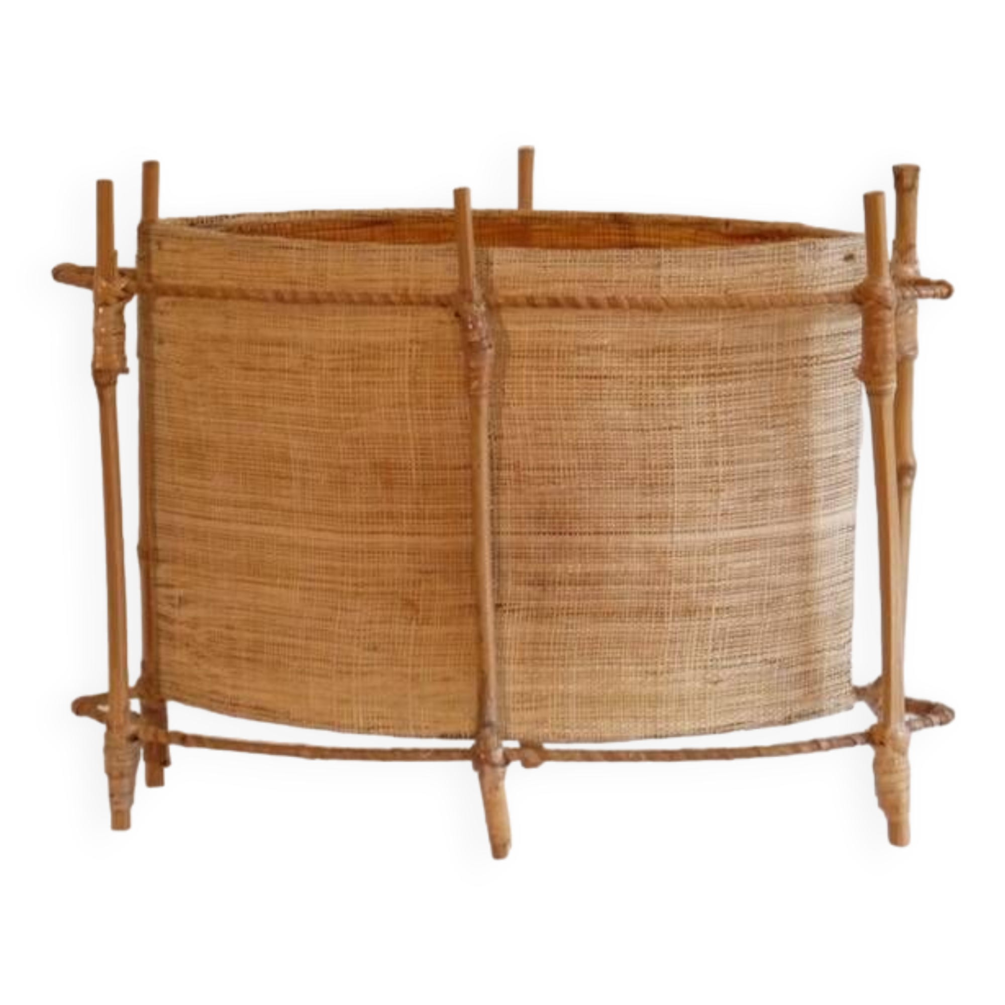 Vintage rattan lamp 1950