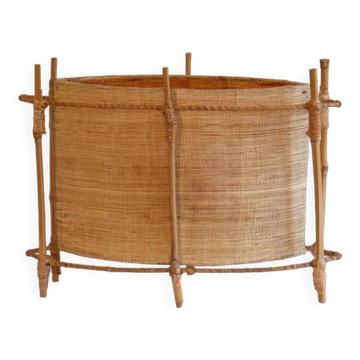 Vintage rattan lamp 1950