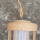 Handcrafted rope hanging lamp