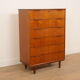 Commode vintage | Teck | 6 tiroirs | 121 cm