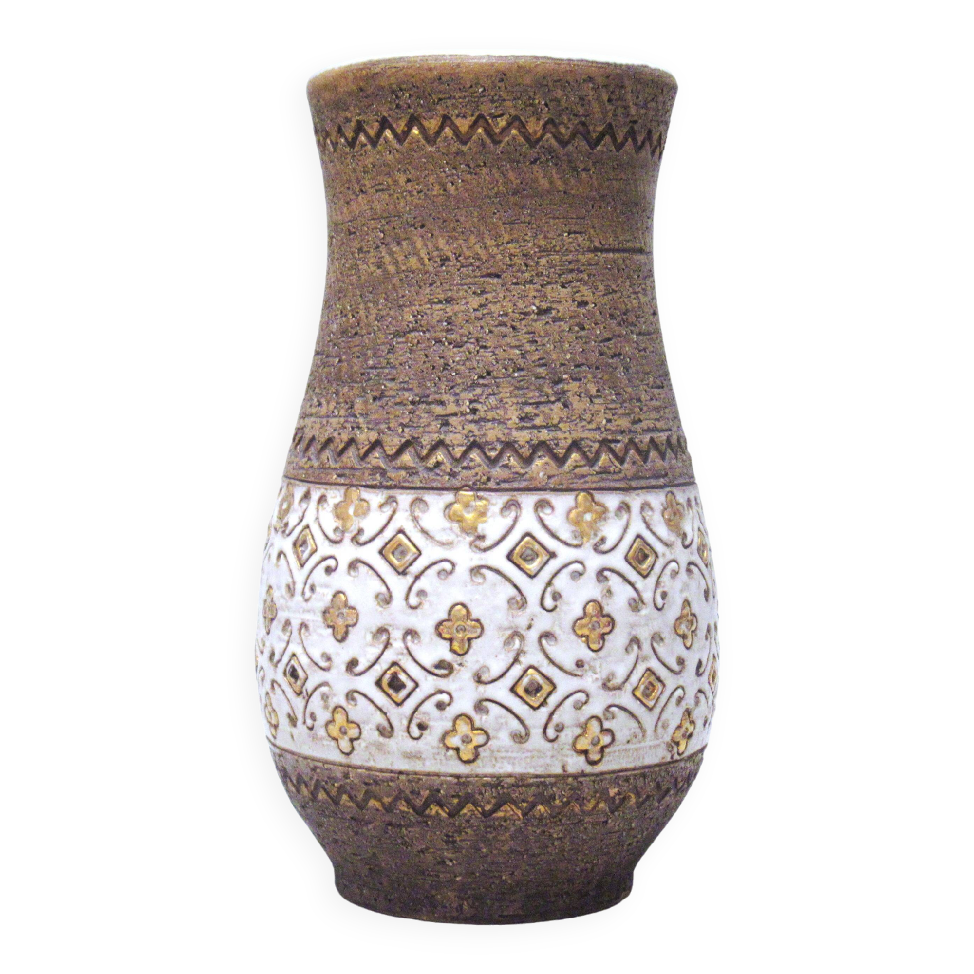 Aldo Londo Bitossi Brutalist Vase 1960s