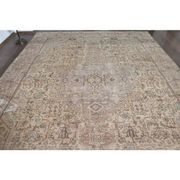 1970s Vintage Persian Handmade Wool Cotton Orange Area Rug 300x386