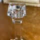 Pair of crystal candlesticks, Villeroy & Bosh