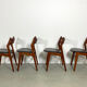 Teak dining chairs by Erik Buch Denmark 1960s