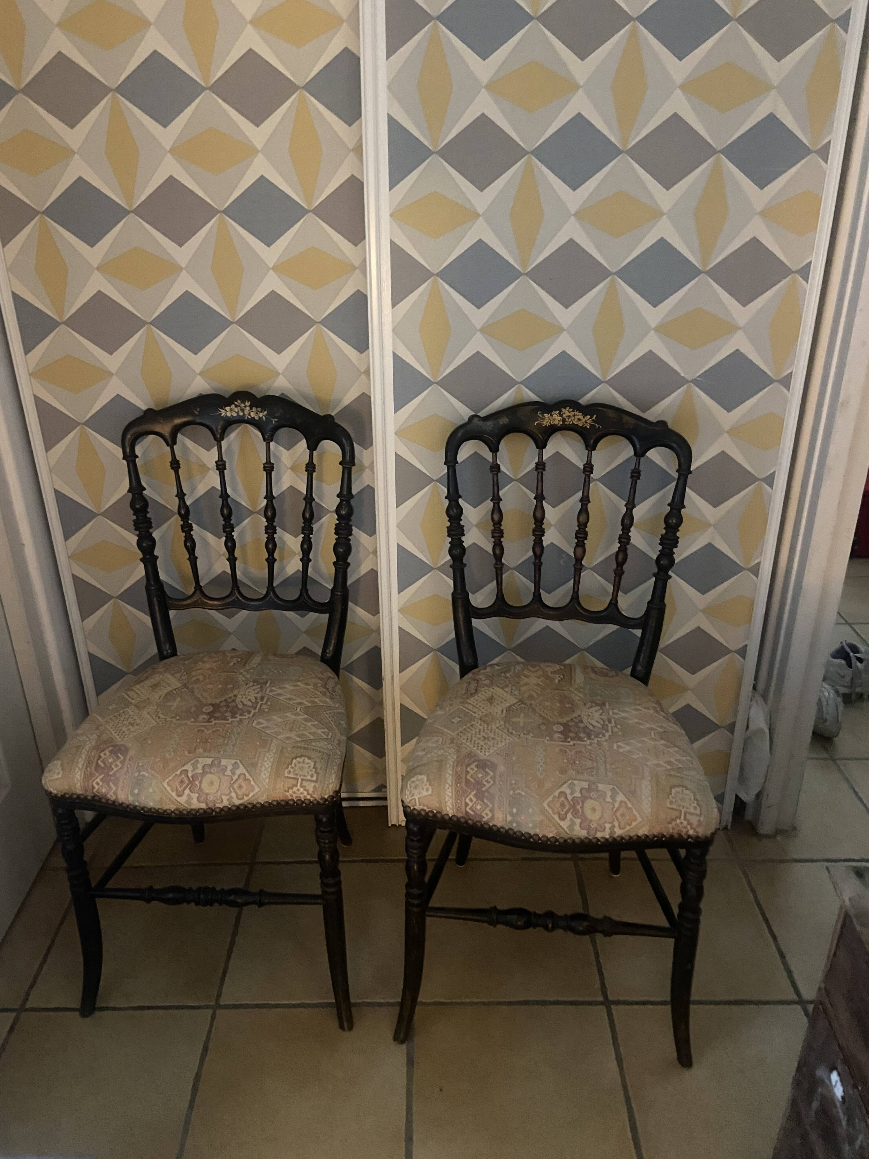 Pair of Napoleon III chairs