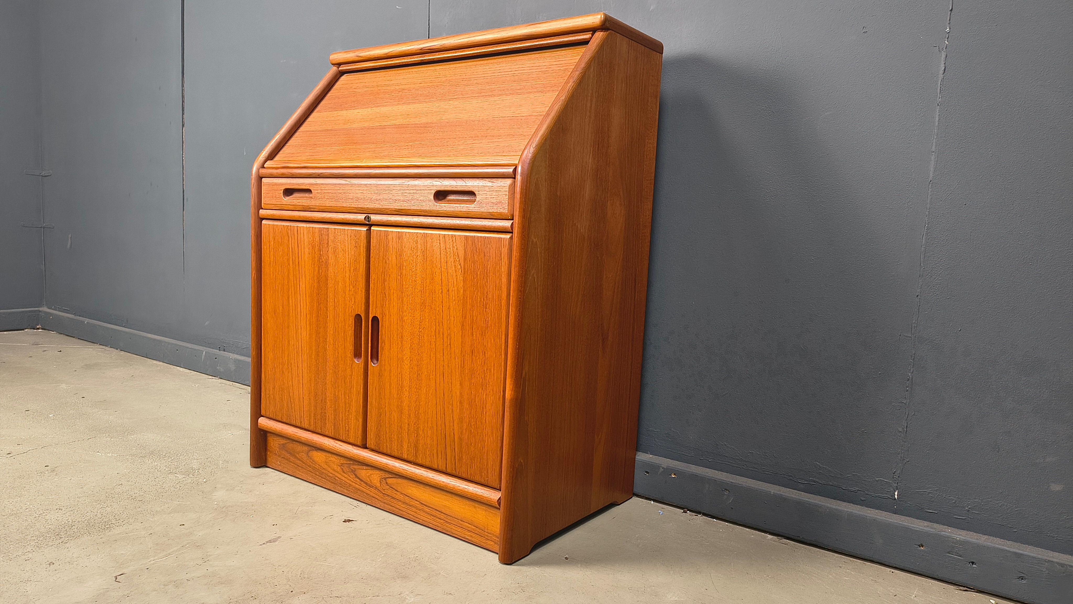 Teak secretaire by Dyrlund, Denmark, 1960s