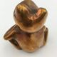 Vintage brass frog figure - 1970s