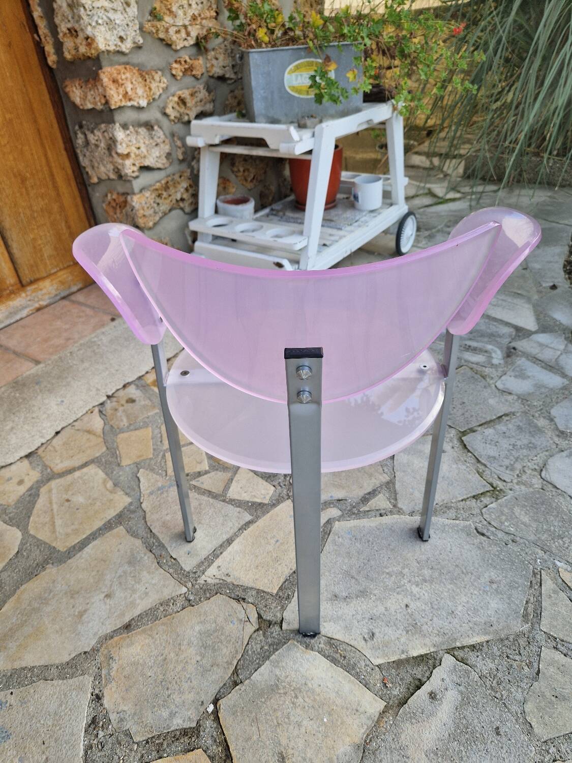 Chaises en plexiglas Piretti vintage