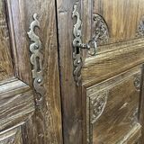 Louis XV carved wooden wardrobe from the 18th century