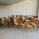Set of 50 mismatched bistro chairs bentwood french Restaurant