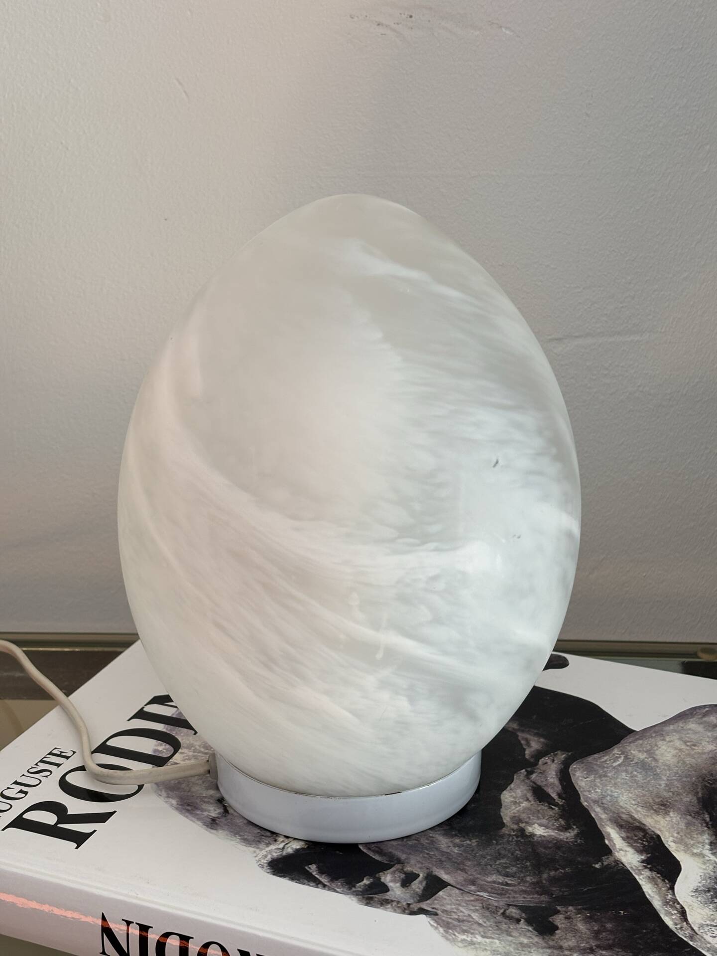 Vintage egg lamp