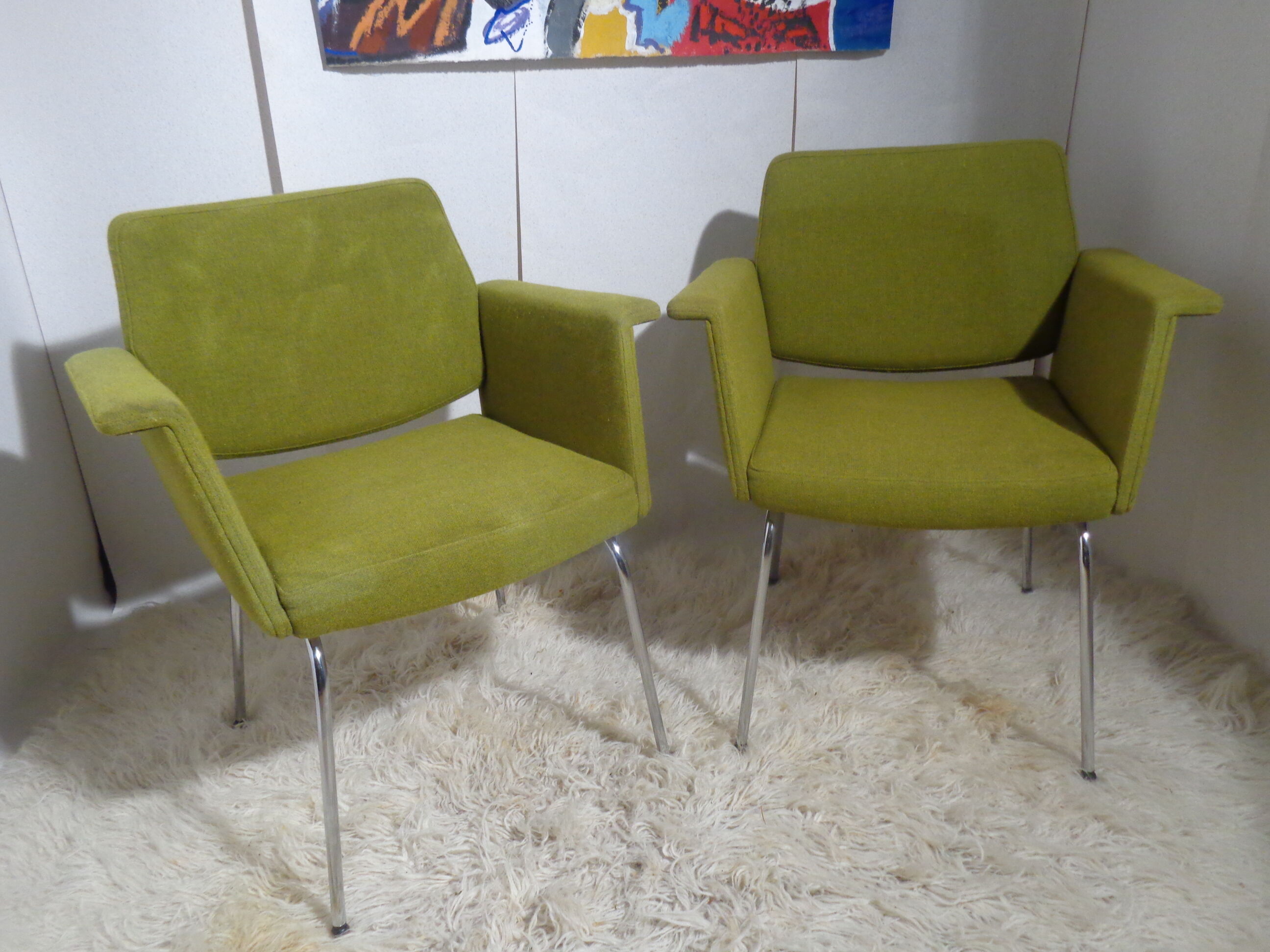 Pair of armchairs 60's Vog brand