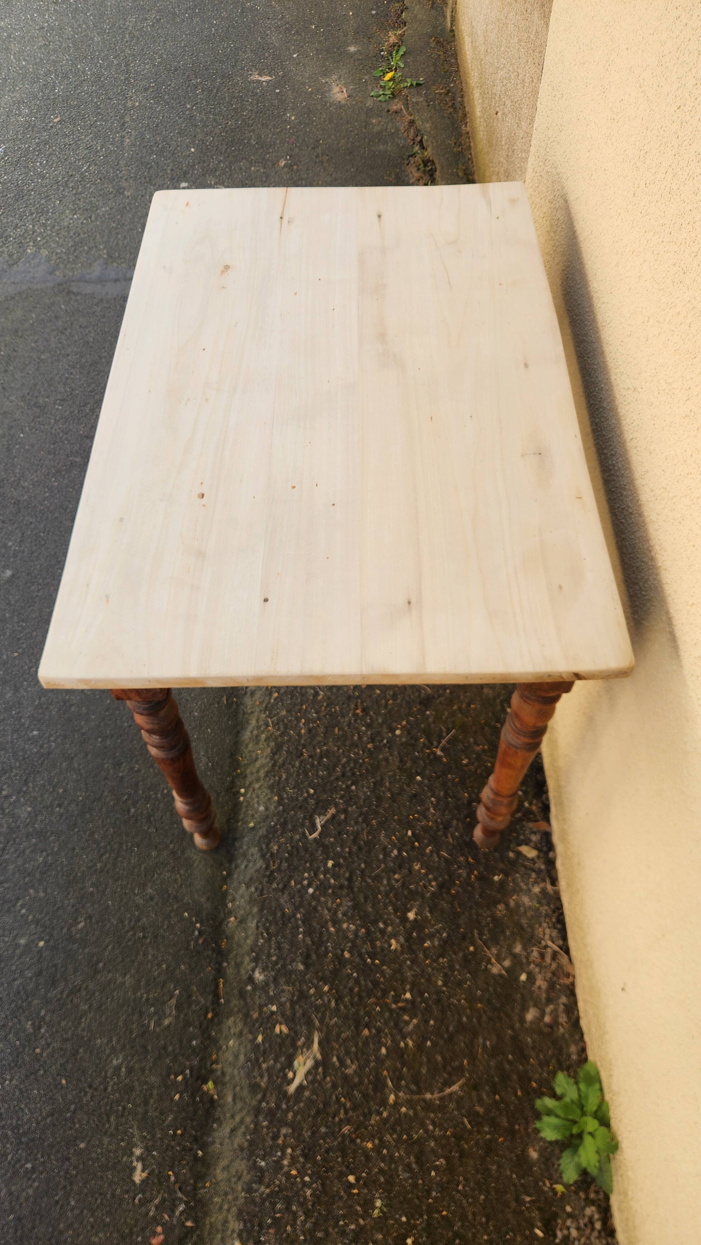 Vintage sanded desk from the 1960s-1970s.