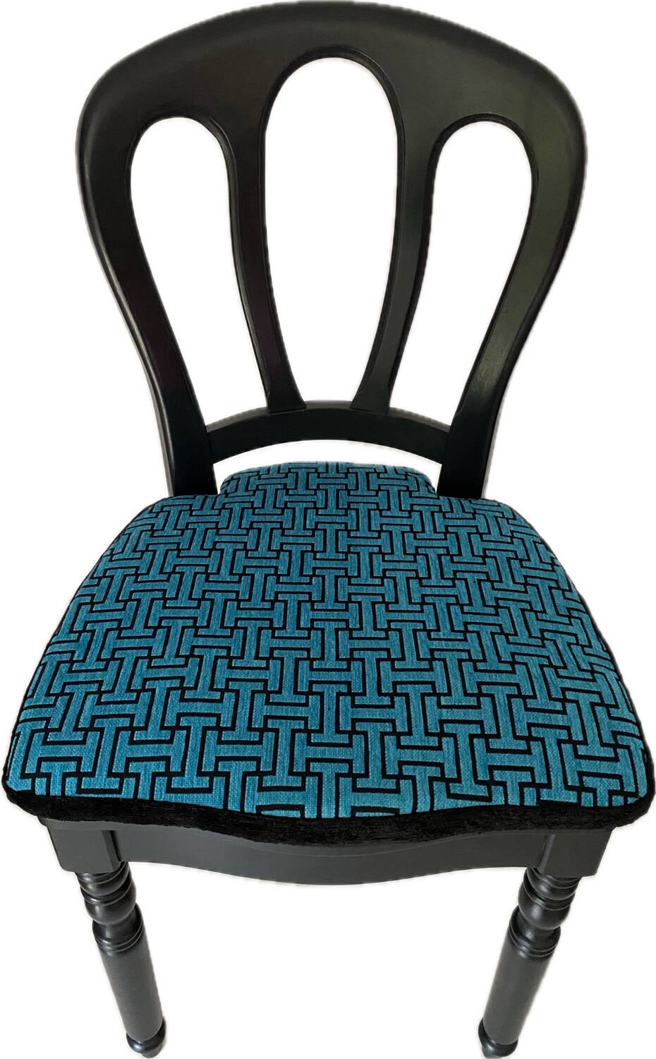 Pair of Baumann caned chairs