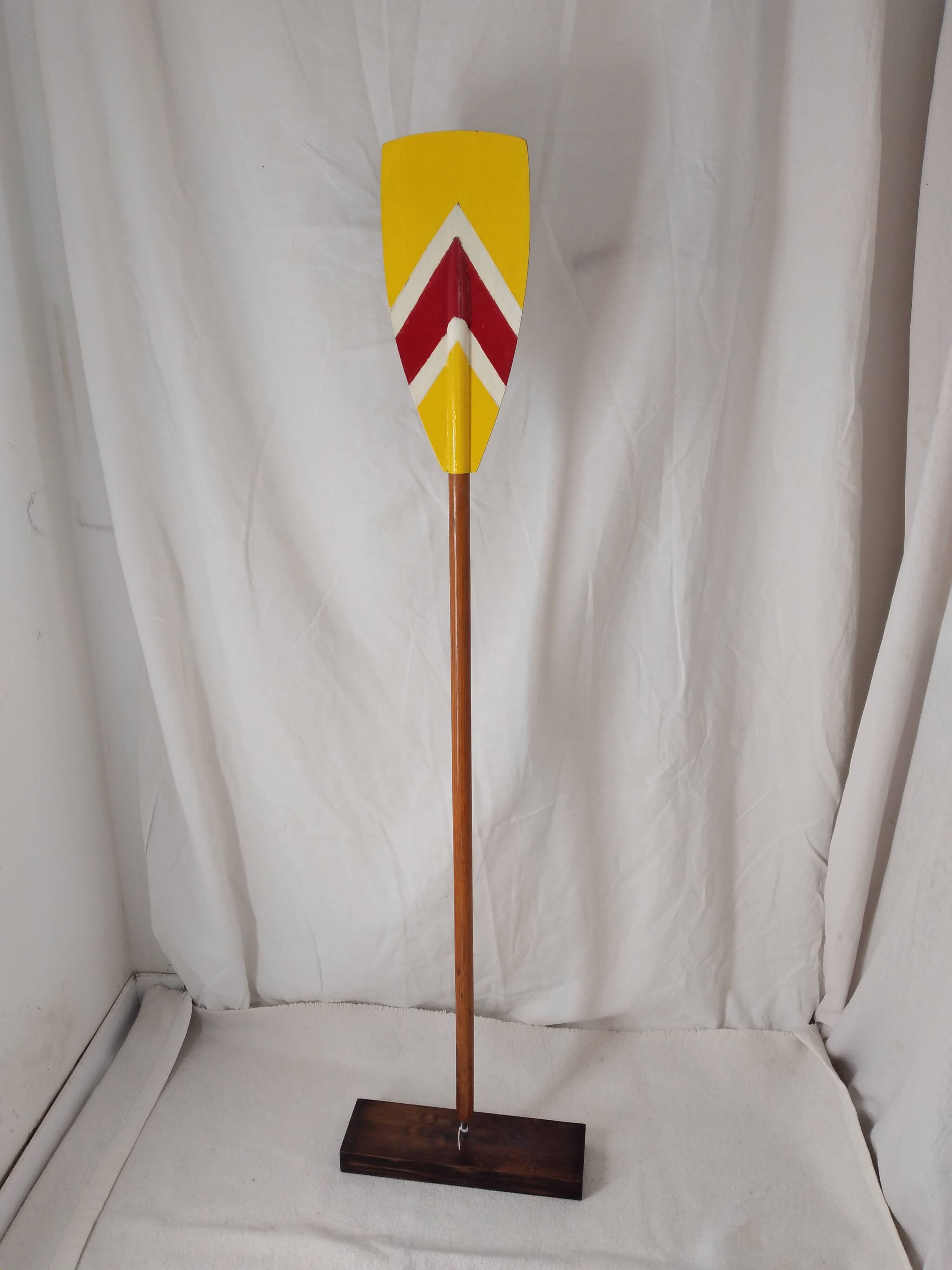 Painted wooden paddle