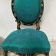 Pair of Napoleon III chairs in black lacquered wood, 19th century.
