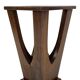 Brutalist design umbrella stand holder 60's wood