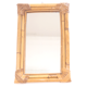 Rectangular rattan mirror