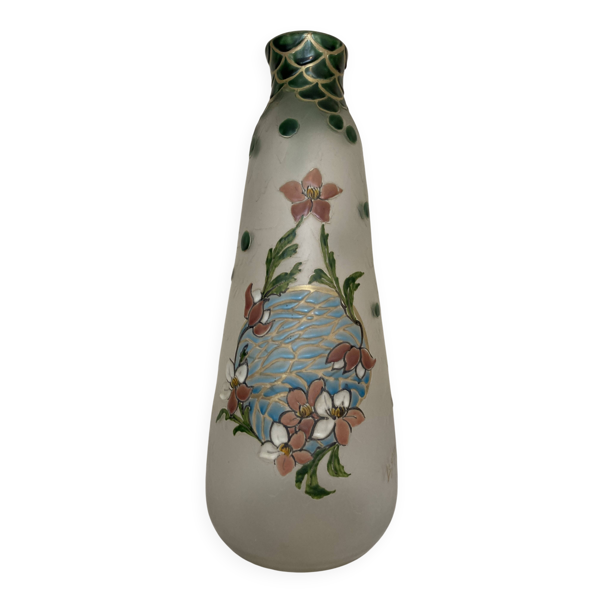LEGRAS, Vase Art Nouveau fin XIXe