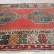 Vintage handmade Turkish rug 130x228 cm