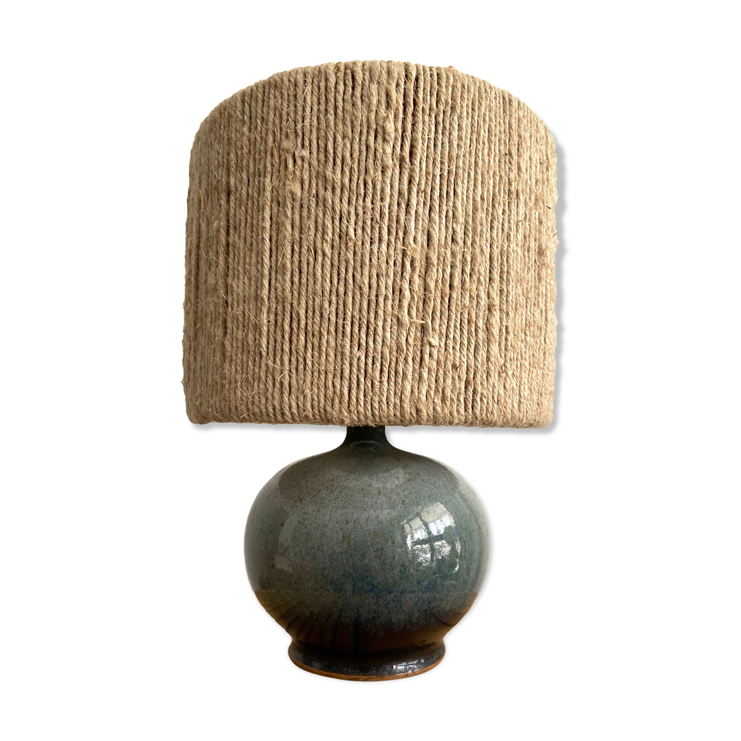 Blue sandstone bedside lamp