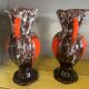 Pair of large Vallauris amphora-style vases, 31 cm high