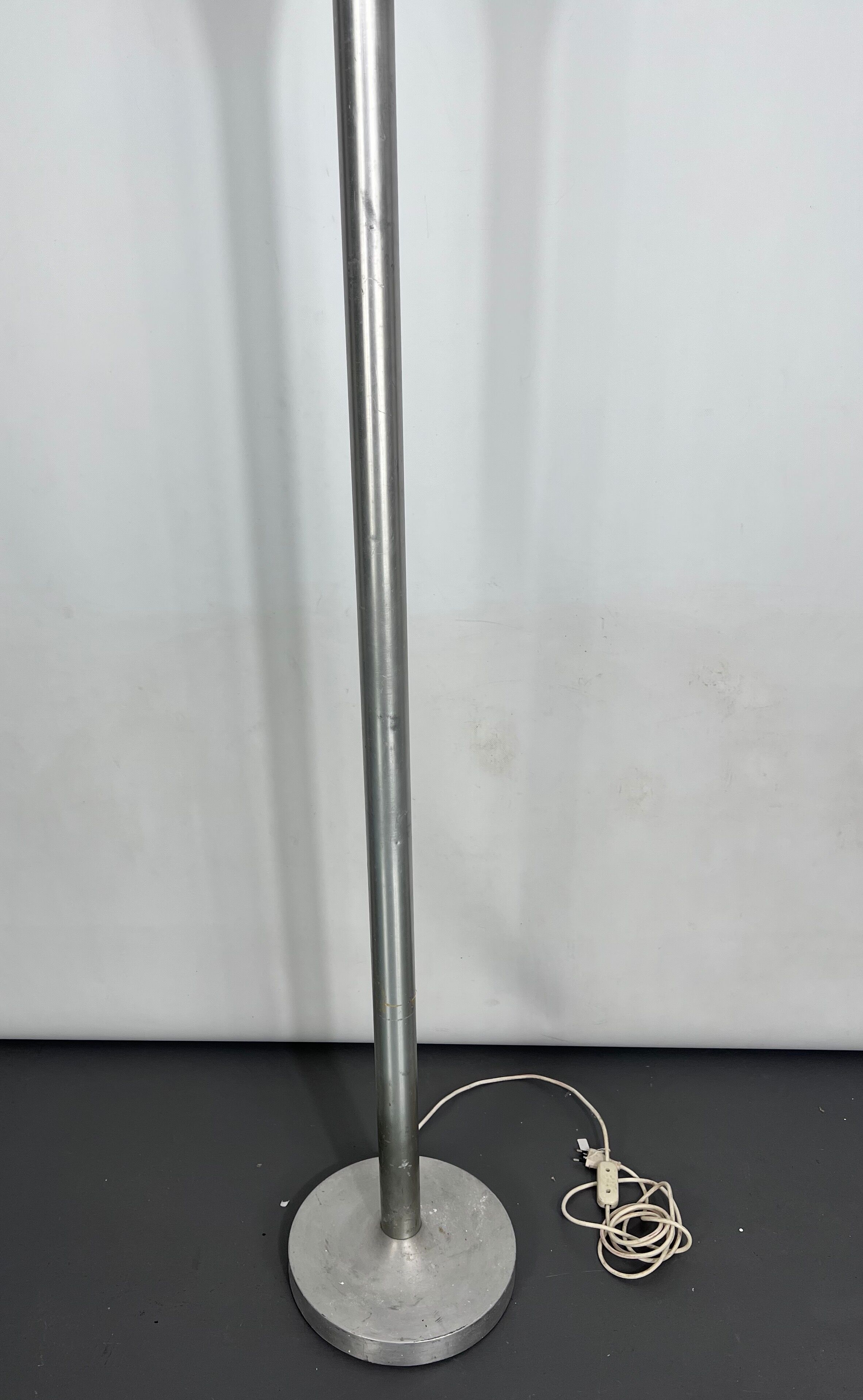 Aluminum Luminator floor lamp by Stilux Milano, 1960s