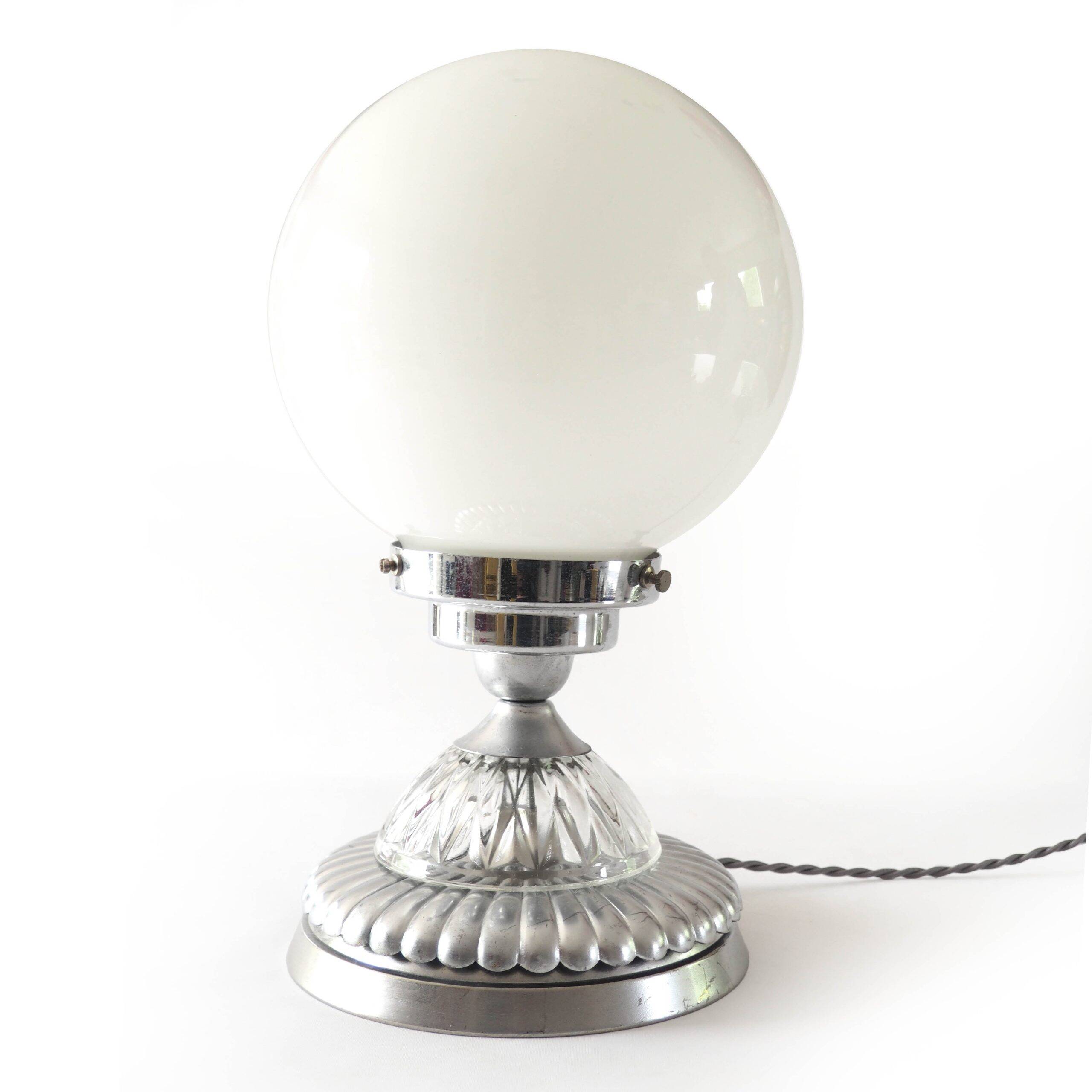 Large ball lamp and silver