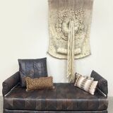 Vintage design leather sofa daybed ‘Patchwork’