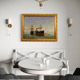 Great Seascape Painting Signed And Dated 1895