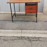 Vintage wood and metal desk