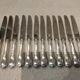 12 silver-plated dessert knives by Christofle Marly, 19.7cm