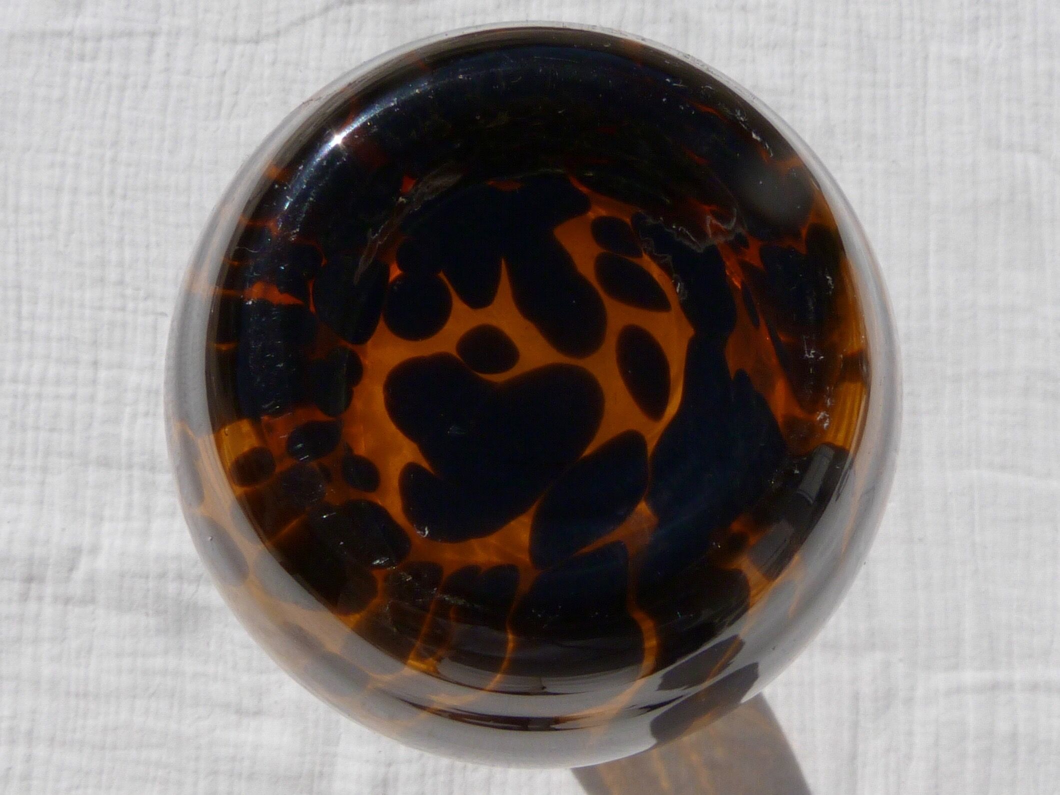 Murano turtleshell glass vase