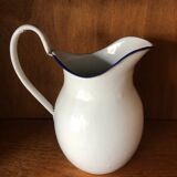 Enamelled plate pitcher