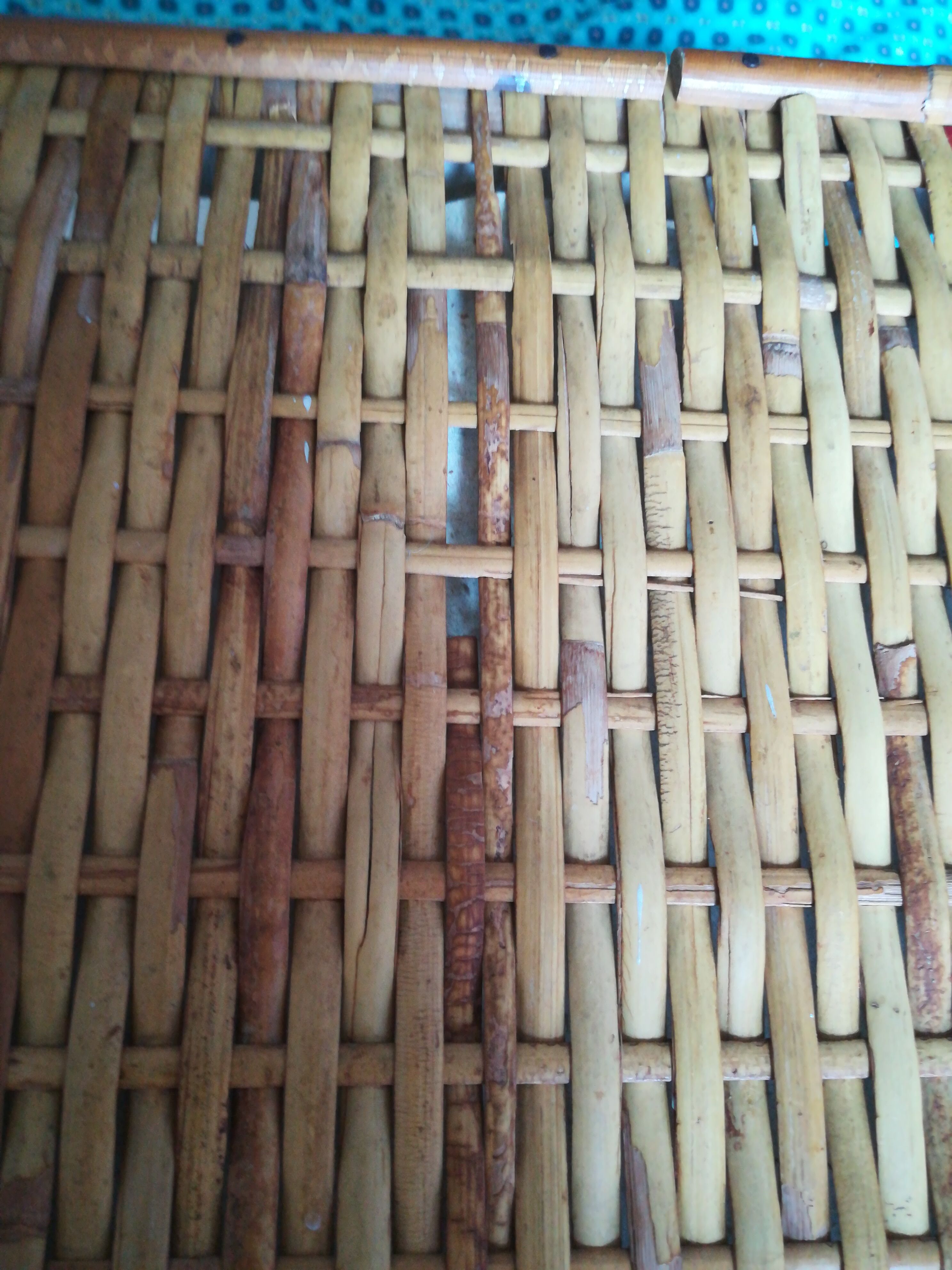 Wicker storage basket