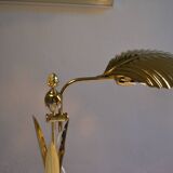 Pair of 1980s Hollywood Regency Gold Table Lamps