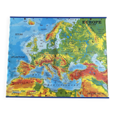Carte scolaire vintage Europe
