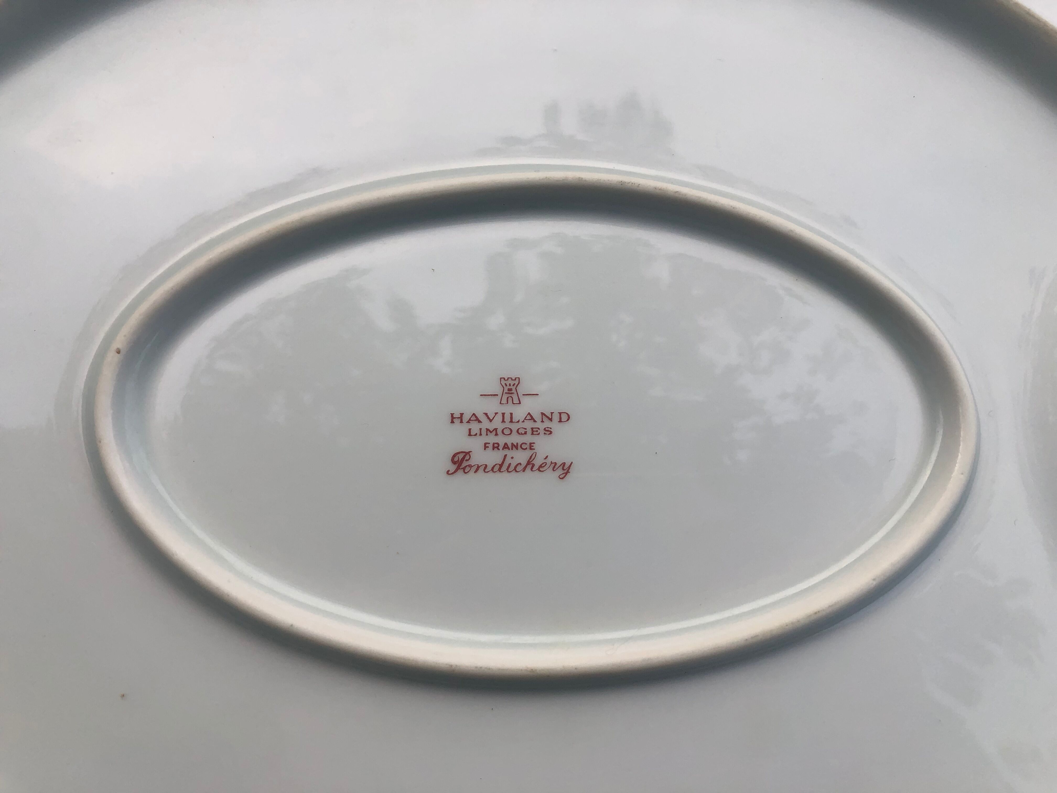 Plat ovale haviland pondichery
