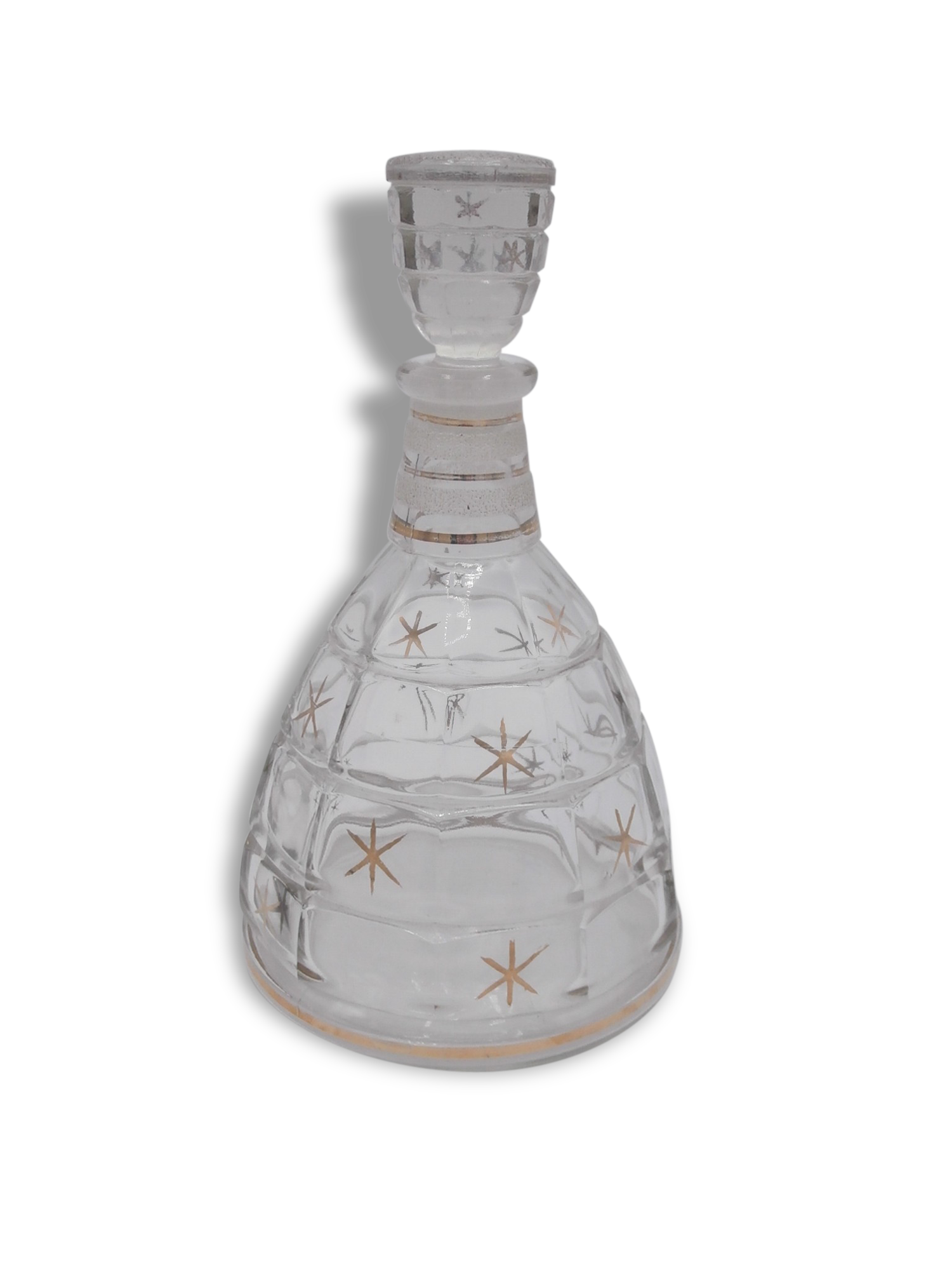 Carafe in glass faceted with Cap