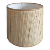 Large vintage fabric lampshade