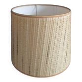 Large vintage fabric lampshade
