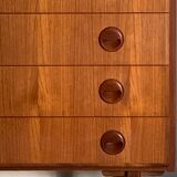 Commode scandinave en teck 1960s