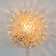 Amber bubble glass flush mount by Helena Tynell For Limburg, Germany, 1970s