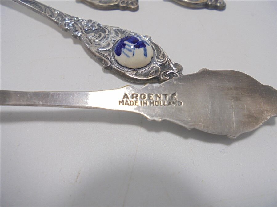 Series of 6 mocha spoons