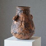 Large Aztec vase by Jasba, 1960