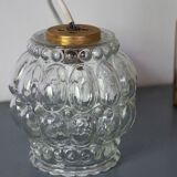 Vintage glass bubble pendant lamp