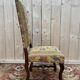 Suite de 4 Louis XIII os de mouton tissu fleurs