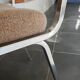 Chaise inclinée métal et assise tissu